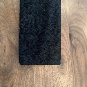 Ann Taylor Black Beaded Clutch